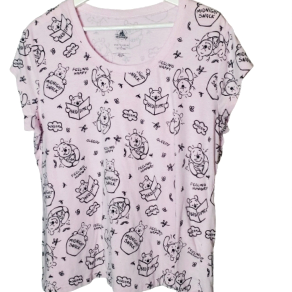 DISNEY Store Winnie the Pooh Pajama T-Shirt Size L Women